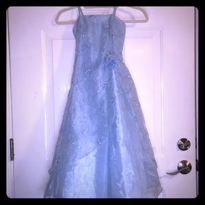 Beautiful Formal Baby Blue Girl's Dress